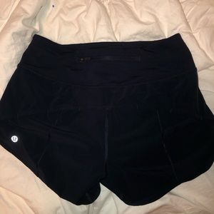 Lululemon Speed Up MR Short 4” Lined Navy Blue